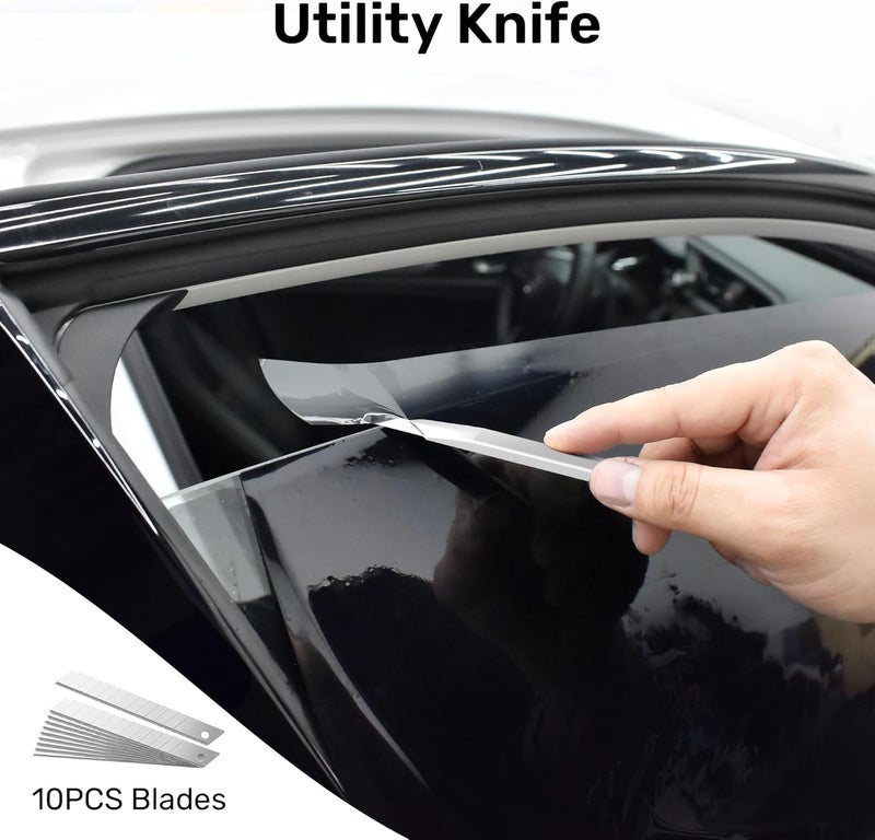 Zanch 【25-in-1】 Car Window Tint Kit, Vehicle Glass Protective Film Installing Tool, Includes Spray Bottle, Squeegees and Knife for Home and Car Glass Protective Film Installation - Image 5